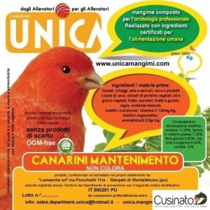 Unica Canarini Mantenimento