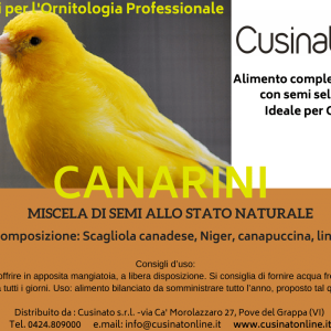 Cusinato miscela per CANARINI a fattore Giallo