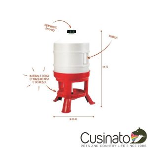 Novital Abbeveratoio a Serbatoio 30L Gold