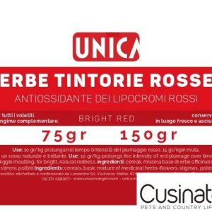 Unica Erbe tintorie rosse antiossidante lipocromi rossi