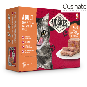 Voskes Cat Adult Paté Turkey with Chicken and Pumpkin