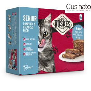 Voskes Cat Senior Paté Tuna with Cod and Green Beans
