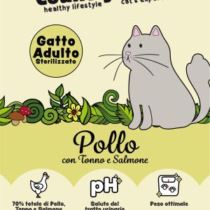 Country Tails - Cat Expert Grainfree con Pollo, Tonno e Salmone Gatto Sterilizzato