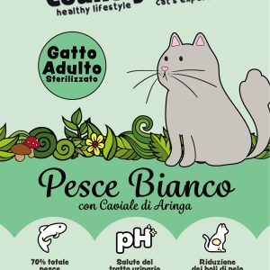 Country Tails - Cat Expert Grainfree con Pesce Bianco e Caviale di Aringa Gatto Sterilizzato