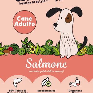Country Tails Grain free a base di SALMONE con trota, patate dolci ed asparagi