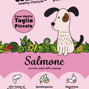 Country Tails Grain free a base di SALMONE con TROTA, patate dolci e asparagi
