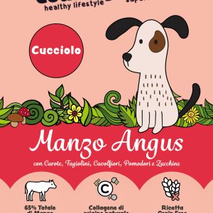 Country Tails Grain free per cuccioli a base di MANZO ANGUS con carote, fagiolini, cavolfiori, pomodori e zucchine