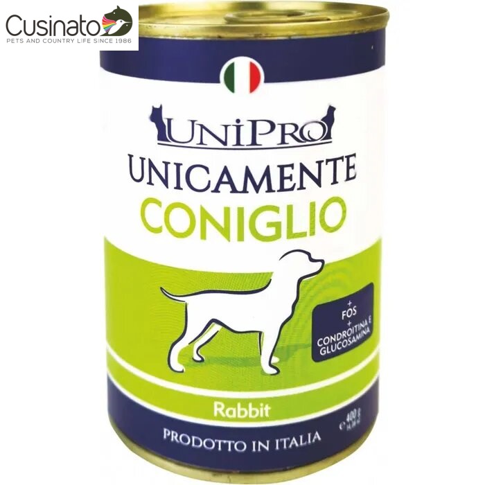 Unipro_Cane_Monoproteico_Coniglio_400gr