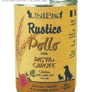 Unipro Cane Rustico Pollo, Pasta Integrale e Carote