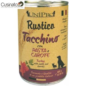 Unipro Cane Rustico Tacchino, Pasta Integrale e Carote