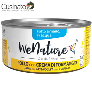 WeNature Gatto Pollo e Crema di Formaggio in acqua