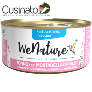 WeNature Gatto Tonno e Mortadella di Pollo in acqua
