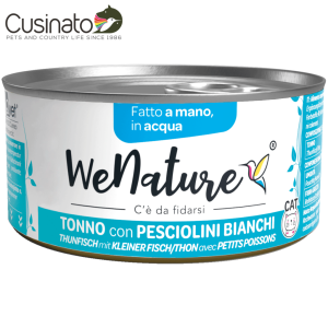 WeNature Gatto Tonno e Pesciolini Bianchi in acqua