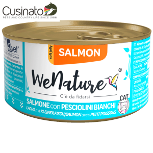 WeNature Soft Jelly Gatto Salmone e Pesciolini Bianchi